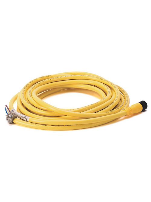 Allen-Bradley 889D-F5EC-5 DC Micro Female Straight 5-Pin PVC Cable Yellow Braided Shield Allen-Bradley 889D-F5EC-5 DC Micro Female Straight 5-Pin PVC Cable Yellow Braided Shield
