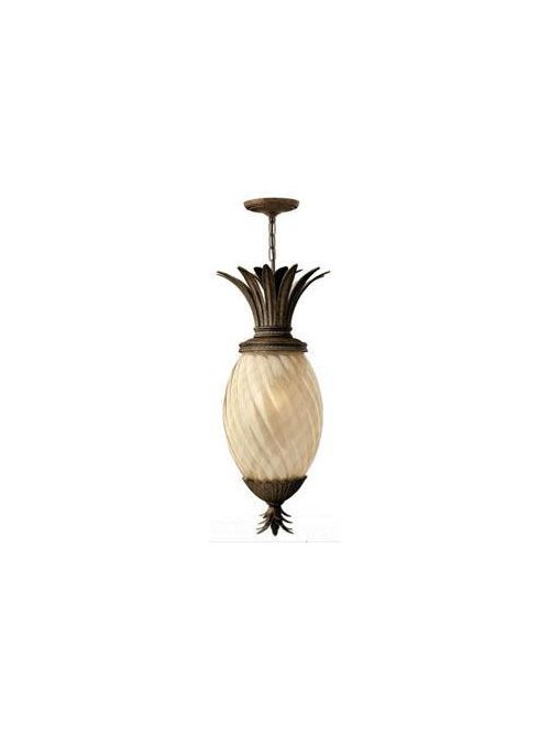 Product image for Plantation 1 Light Medium Hanging Lantern - Pearl Bronze