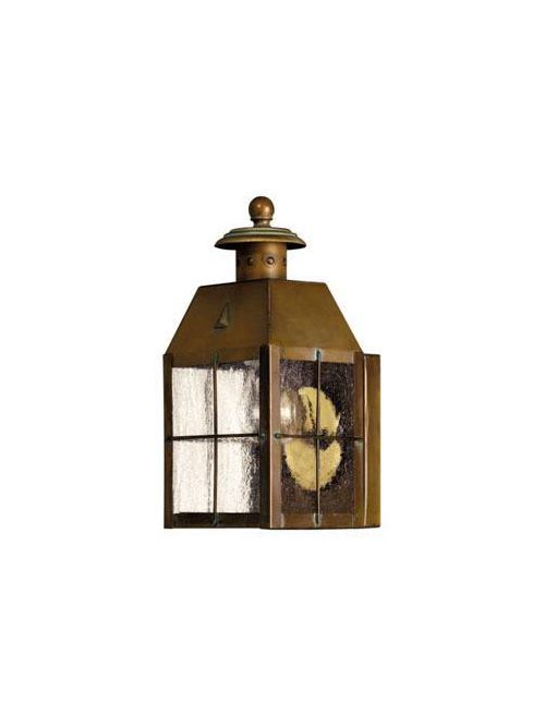 Product image for Nantucket 2 Light Small Wall Lantern - Aged Brass