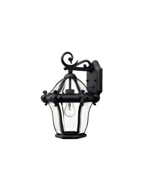Product image for San Clemente 1 Light Small Wall Lantern - Museum Black