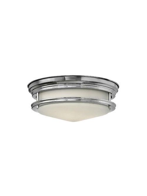 Product image for Hadley 2 Light Medium Flush Mount - Chrome w/ Etched Opal Glass