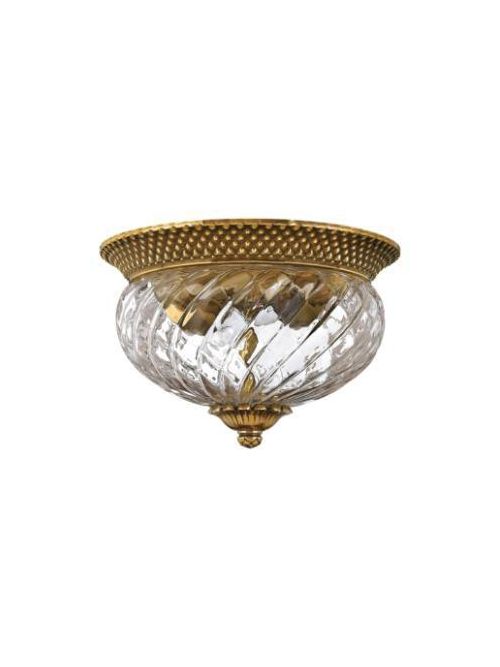 Product image for Plantation 2 Light Small Flush Mount - Burnished Brass