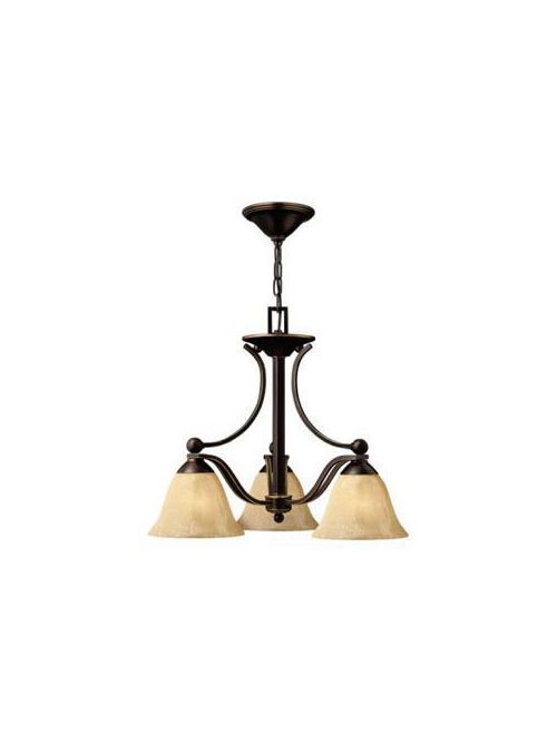 Product image for Bolla 3 Light Small Chandelier - Olde Bronze