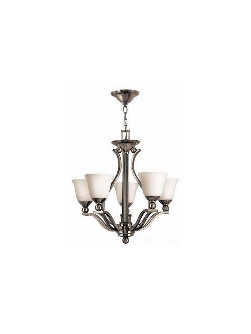 Product image for Bolla 5 Light Medium Chandelier - Brushed Nickel