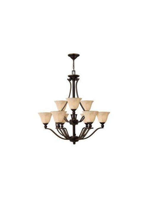 Product image for Bolla 9 Light Large Chandelier - Olde Bronze