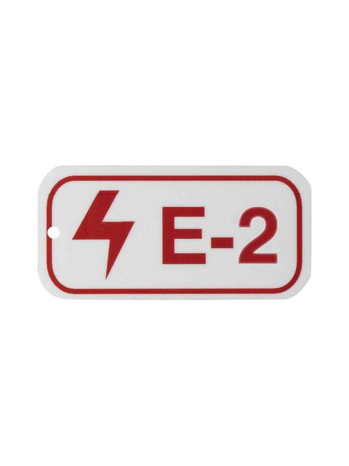 BRADY 105640 B401 1.5"X3" RED/WHT E BRADY 105640 B401 1.5"X3" RED/WHT E