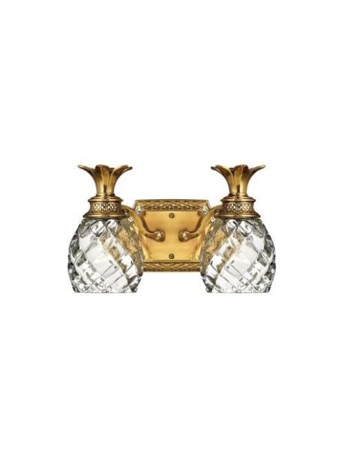 Product image for Plantation 2 Light Vanity - Burnished Brass