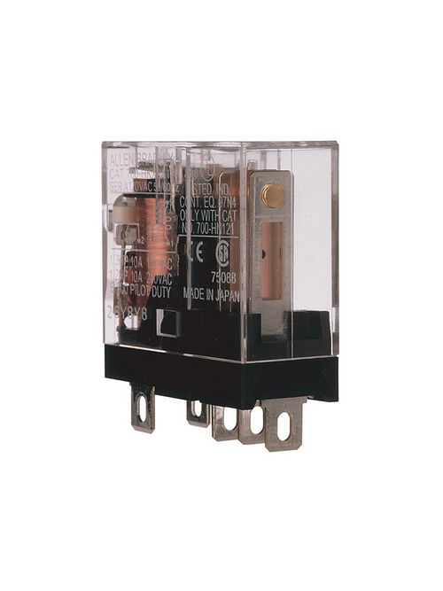 Allen-Bradley 700-HKX2A1-4 24 VAC 10 Amp General Purpose Relay Allen-Bradley 700-HKX2A1-4 24 VAC 10 Amp General Purpose Relay