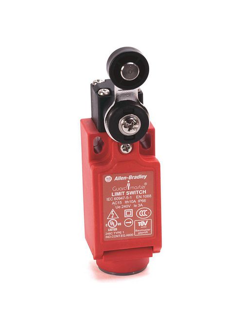 Allen-Bradley 440P-CSLB12E 22 mm Hinge Short Lever Safety Limit Switch Allen-Bradley 440P-CSLB12E 22 mm Hinge Short Lever Safety Limit Switch