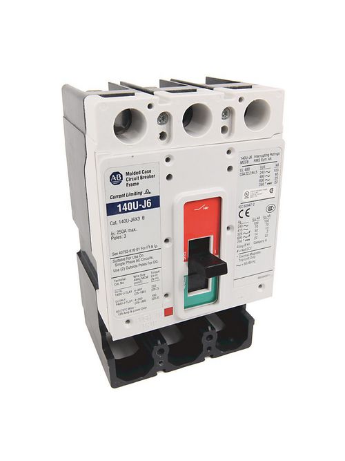 Product image for Allen-Bradley 140U-J6X3 250 Amp Molded Case Circuit Breaker Frame
