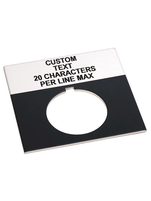 Product image for Allen Bradley 800T-X700E 30mm 800T Grey Custom Text Auto. Legend