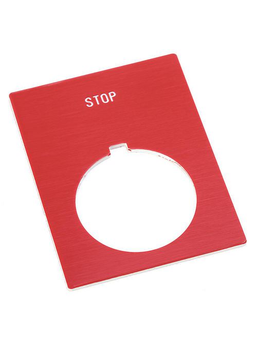 Allen-Bradley 800H-W373J 30.5 mm NEMA 4/4X Gray Emergency Stop Standard Push Button Legend Plate Allen-Bradley 800H-W373J 30.5 mm NEMA 4/4X Gray Emergency Stop Standard Push Button Legend Plate