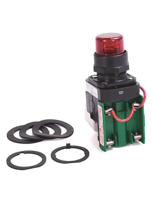 Allen-Bradley 800H-PRT16RAP Red Plastic 30.5 mm Transformer Push-To-Test Pilot Light Allen-Bradley 800H-PRT16RAP Red Plastic 30.5 mm Transformer Push-To-Test Pilot Light