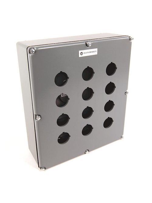 Allen-Bradley 800T-12TZ 30 mm Push Button Type 4/13 12-Hole Die-Cast Enclosure Allen-Bradley 800T-12TZ 30 mm Push Button Type 4/13 12-Hole Die-Cast Enclosure