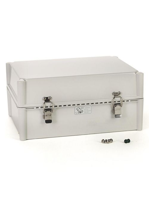 Allen Bradley 598-DS11115M Hinged Solid Cover Gray Polymeric Enclosure Allen Bradley 598-DS11115M Hinged Solid Cover Gray Polymeric Enclosure