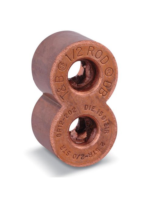 TB GR1-202 FIG 8 CONN 1IN GRD ROD 2 TB GR1-202 FIG 8 CONN 1IN GRD ROD 2