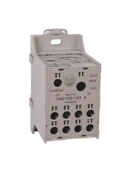 Allen-Bradley 1492-PDE1183 335 Amp Enclosed Power Distribution Block Allen-Bradley 1492-PDE1183 335 Amp Enclosed Power Distribution Block