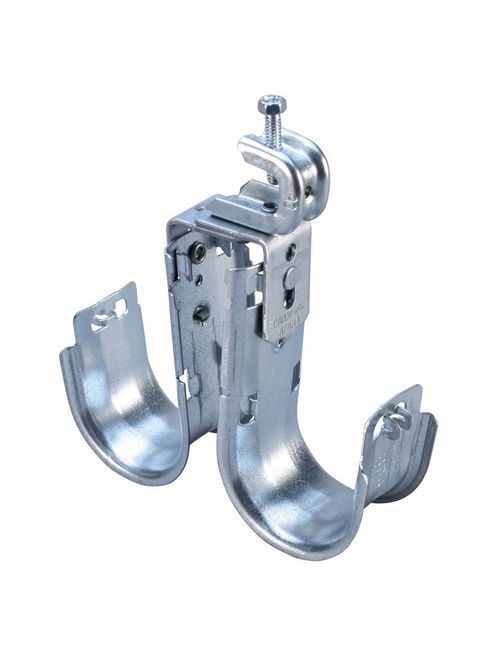 Product image for Caddy CAT32HPD1BC2 Caddy Cat HP Double J-Hook with BC200 Beam Clamp, Swivel, 2" dia, 6 1/2"