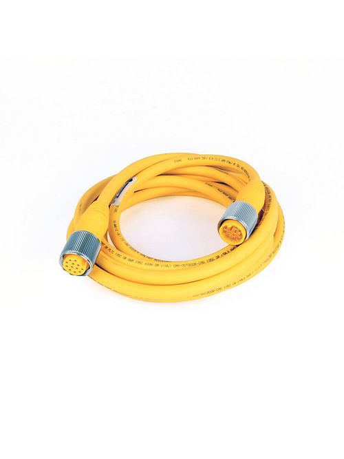 Allen-Bradley 889N-F12AFNU-5 Patchcord: Mini/Mini Plus Female Straight 12 Pin PVC Yellow Unshielded Cable Allen-Bradley 889N-F12AFNU-5 Patchcord: Mini/Mini Plus Female Straight 12 Pin PVC Yellow Unshielded Cable