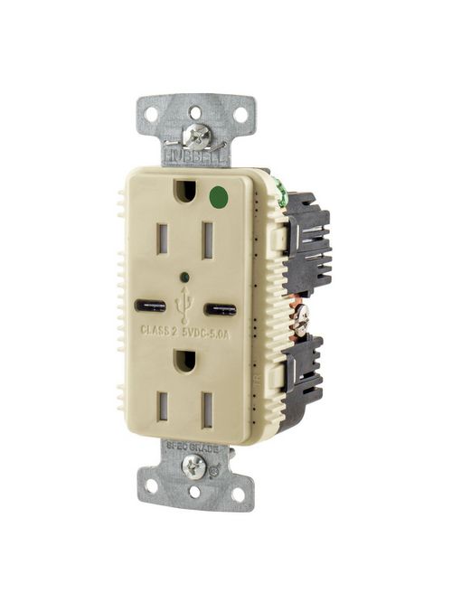 HWDK USB8200C5I RCPT HG DUP 15A 125 HWDK USB8200C5I RCPT HG DUP 15A 125