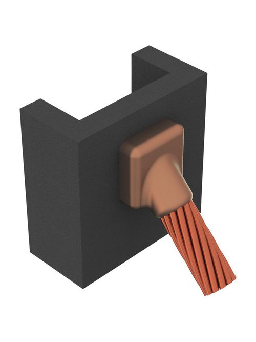 Product image for Erico CAVHT1L Cable to Metal Surface, Cathodic, VH, Cast Iron Pipe or Flat Surface, #4 Concentric, 24" Min Pipe