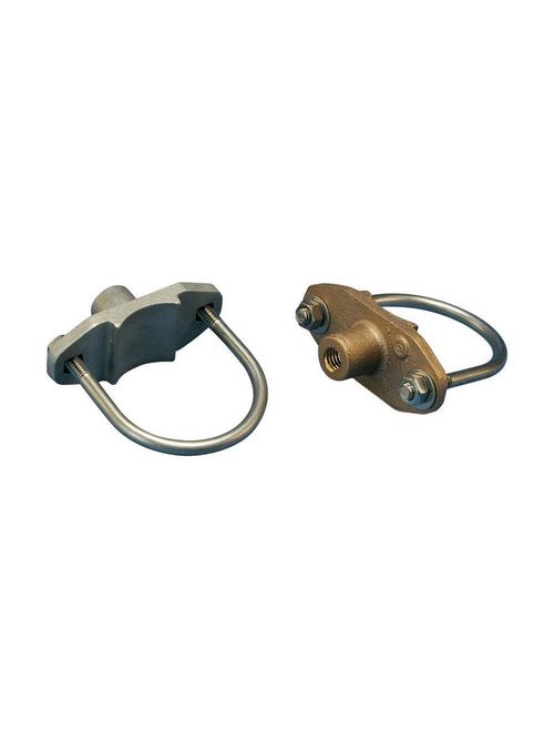 Product image for Erico LPA37212 Air Terminal Base, Pipe Mount Bonding, Imperial Thread, Aluminum, 1/2 UNC Thread