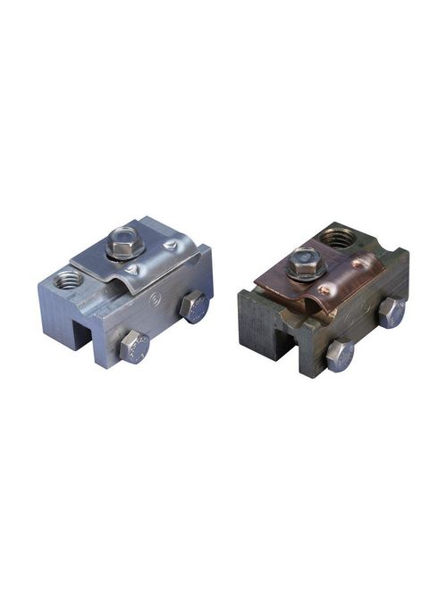 Product image for Erico LPA34858 Air Terminal Base, Standing Seam, Imperial Thread, Aluminum, 5/8 UNC Thread