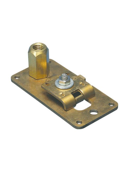 Product image for Erico LPC30412 Air Terminal Base, Stamped Narrow, Imperial Thread, Copper, 1/2 UNC Thread