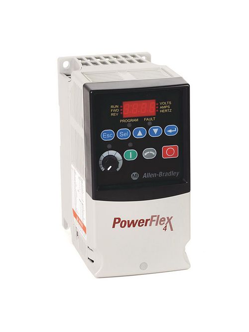 A-B 22A-V4P5N104 120VAC 1PHASE 4.5AMP AC DRIVE 1HP POWERFLEX 4 A-B 22A-V4P5N104 120VAC 1PHASE 4.5AMP AC DRIVE 1HP POWERFLEX 4