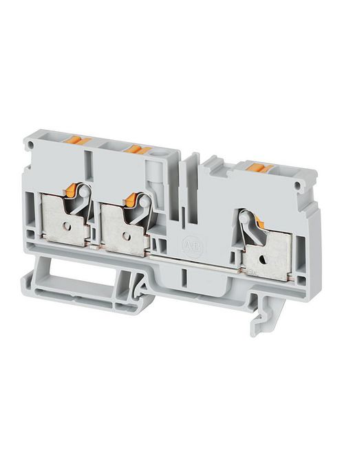 A-B 1492-P6T-B IEC Feed-Through Push-in Terminal Block A-B 1492-P6T-B IEC Feed-Through Push-in Terminal Block