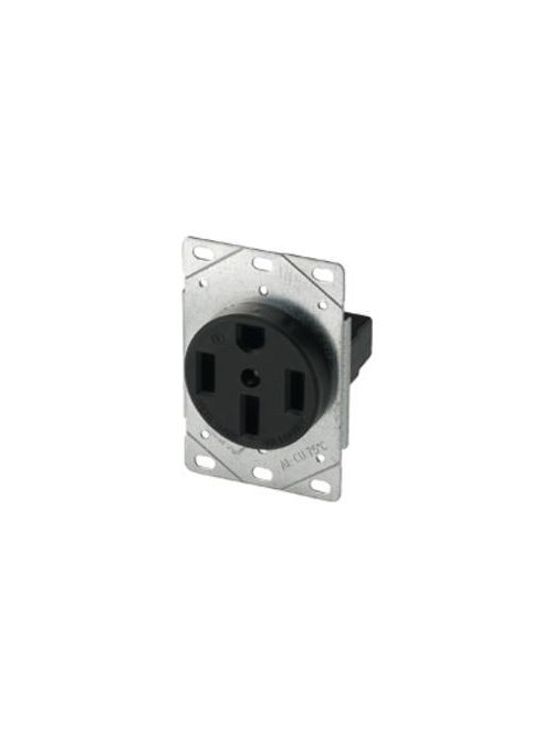 Eaton 5754N NEMA 14-50R Receptacle - Industrial Grade Gray Flush Mount Outlet