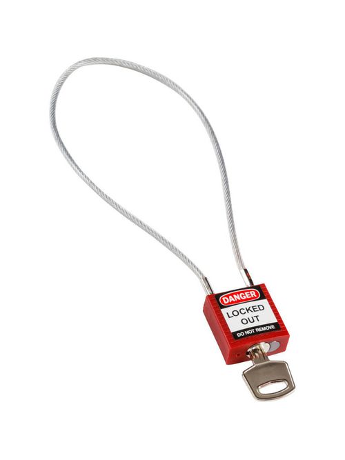 BRADY 146124 COMPACT CABLE PADLOCK BRADY 146124 COMPACT CABLE PADLOCK