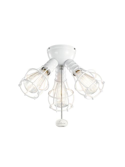 Product image for Kichler 370041WH Industrial 3 Light Fi