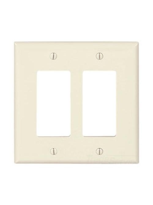 Product image for WALLPLATE 2G DECORATOR POLY MID LA