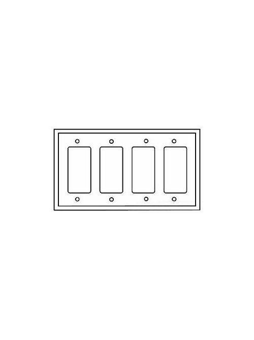 Product image for EWD 2064V-BOX Wallplate 4G Decorato