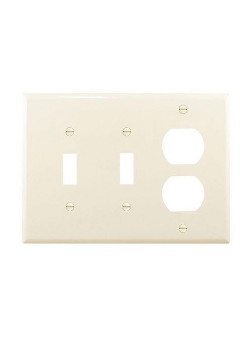 Product image for EWD PJ28LA Wallplate 3G 2Toggle 1Du