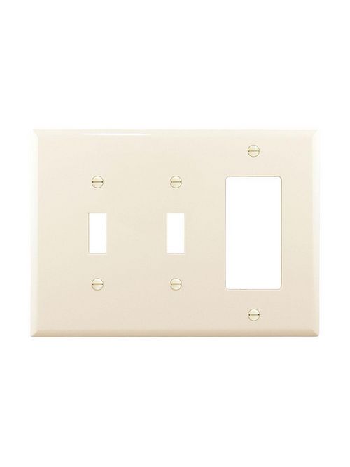 Product image for EWD PJ226LA Wallplate 3G 2Toggle/De