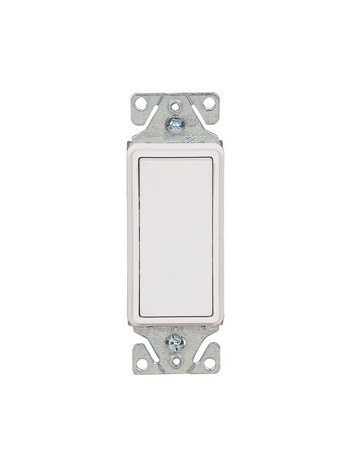Eaton 7503W 15A 120/277V Decorator Rocker Switch, 3Way, Back Wire, Push