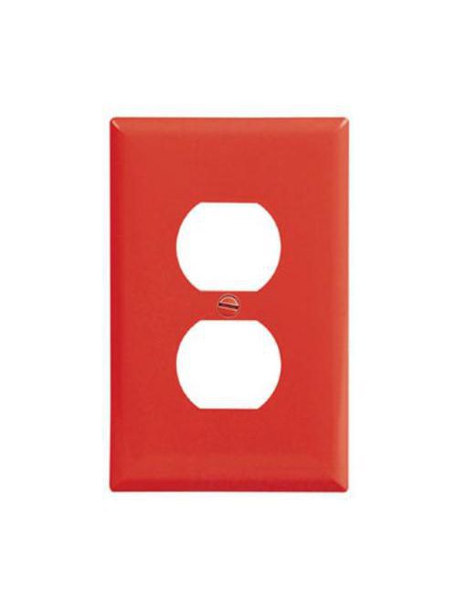 Product image for EWD PJ8RD Wallplate 1G Duplex Poly