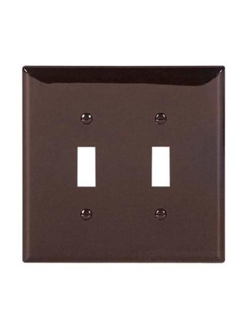 Product image for EWD PJ2B Wallplate 2G Toggle Poly M