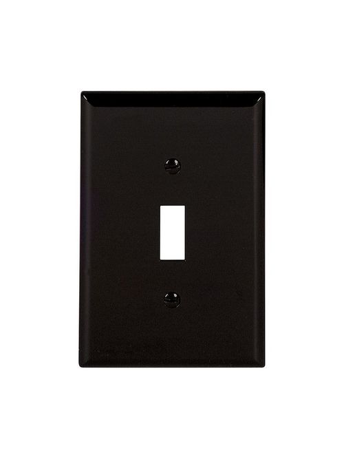 Product image for EWD PJ1BK Wallplate 1G Toggle Poly