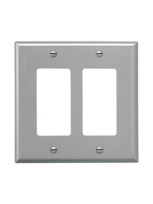 Product image for EWD PJ262GY Wallplate 2G Decorator