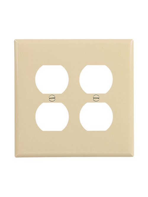 Product image for EWD PJ826V Wallplate 2G Dup/Deco Co