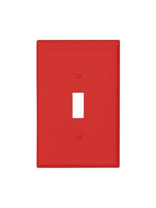 Product image for EWD PJ1RD Wallplate 1G Toggle Poly