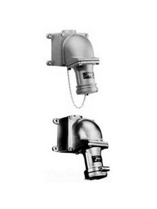 Product image for Appleton ADJA6044-150 60 Amp 4-Wire 4-Pole Receptacle and Mounting Box