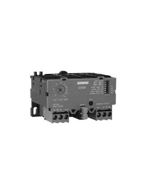 Product image for Siemens 3UB81234JW2 100 to 300 Amp 1NO 1NC Solid State Overload Relay