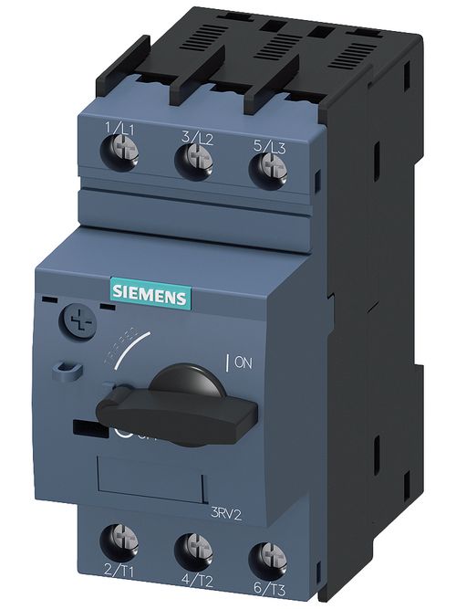 Siemens Industry 3RV20111GA10 3-Pole 6.3 Amp 690 VAC 3-Phase Screw Terminal Thermal Magnetic Motor Starter Protector Siemens Industry 3RV20111GA10 3-Pole 6.3 Amp 690 VAC 3-Phase Screw Terminal Thermal Magnetic Motor Starter Protector