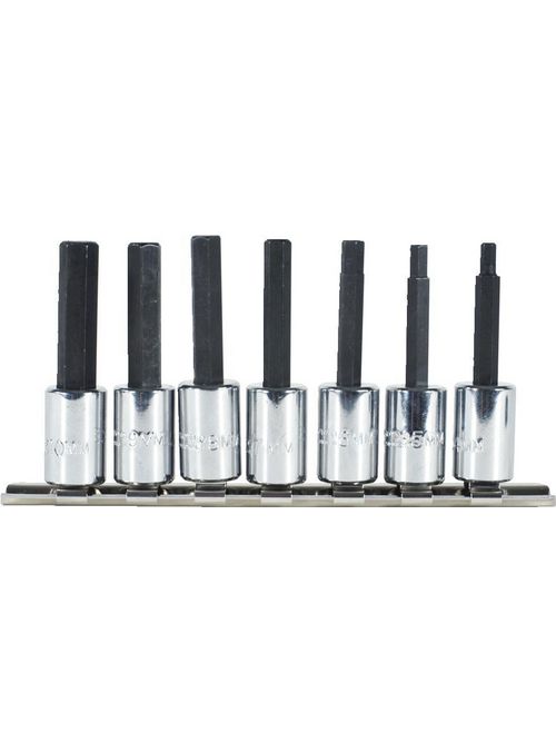 Product image for Proto J4990-SMA Set Hex Bit 3/8Dr 7Pc Met