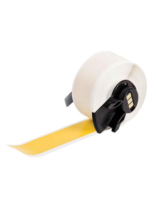 Brady PTL-43-439-YL 50 Foot Roll 1.9 Inch x 50 Foot Yellow Vinyl Portable Printer Label Brady PTL-43-439-YL 50 Foot Roll 1.9 Inch x 50 Foot Yellow Vinyl Portable Printer Label