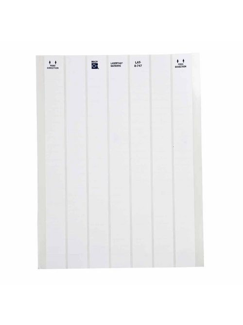 Brady LAT-8-747-10 1 x 0.375 Inch White Polyester Laser Printable Label Brady LAT-8-747-10 1 x 0.375 Inch White Polyester Laser Printable Label